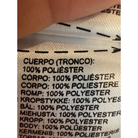 Adidas ClimaCool Polo Shirt Mens M Polyester Navy Solid Short Sleeve 3-Button Co - Picture 5 of 6